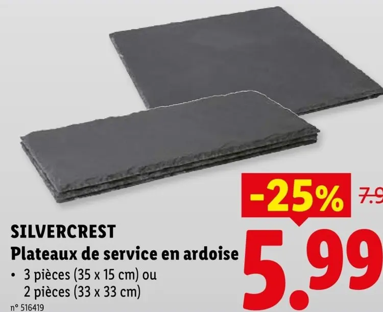 Offre: Plateaux de service en ardoise