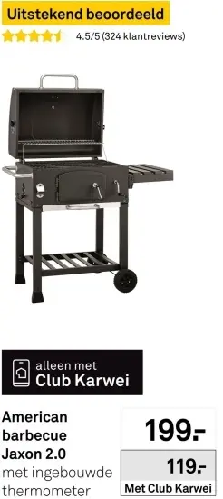 Aanbieding: American barbecue Jaxon 2.0