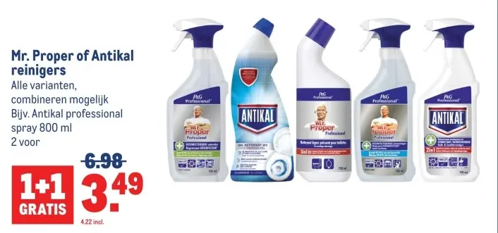 Aanbieding: Mr. Proper of Antikal reinigers