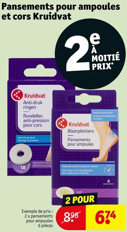 Offre: Pansements pour ampoules et cors