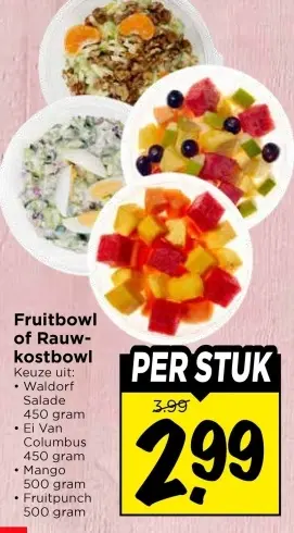Fruitbowl of Rauwkostbowl