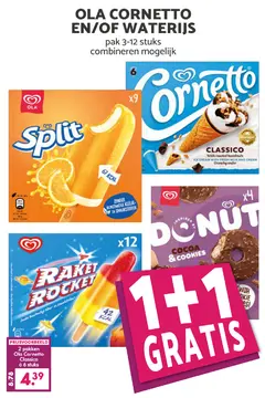 Aanbieding: Ola Cornetto Classico en/of waterijs