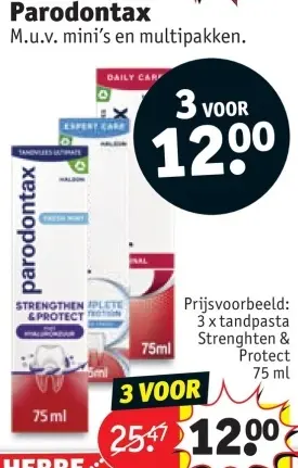 Promotie: tandpasta