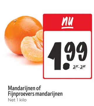 Aanbieding: Mandarijnen of Fijnproevers mandarijnen