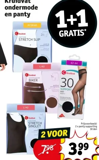 Promotie: Kruidvat ondermode en panty