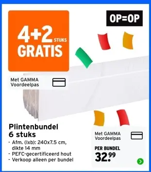 Aanbieding: Plintenbundel