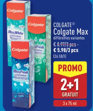 Offre: Colgate Max