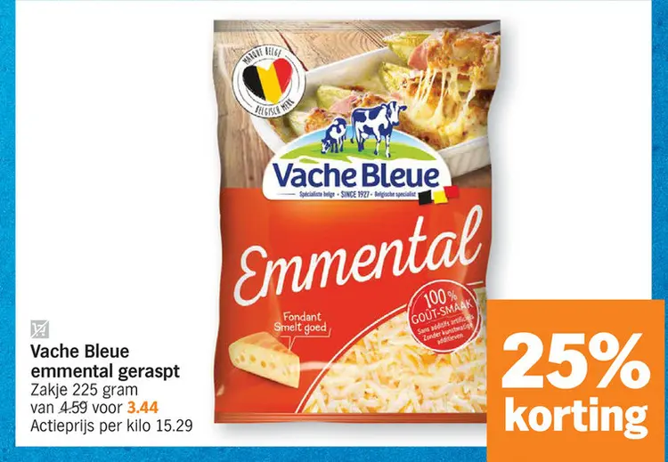 Promotie: emmental geraspt