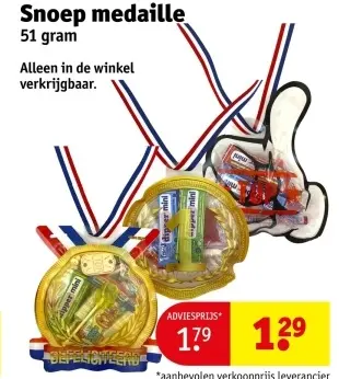 Aanbieding: Snoep medaille