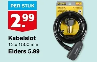 Aanbieding: Kabelslot