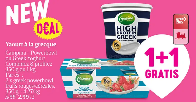 Offre: Yaourt à la grecque
