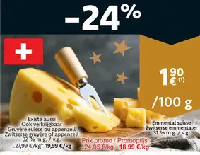 Offre: Gruyère suisse ou appenzell