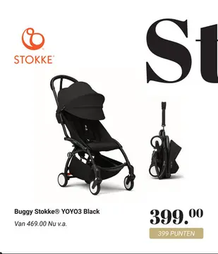 Aanbieding: Buggy Stokke® YOYO3 Black
