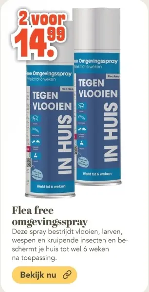 Aanbieding: Flea free omgevingsspray