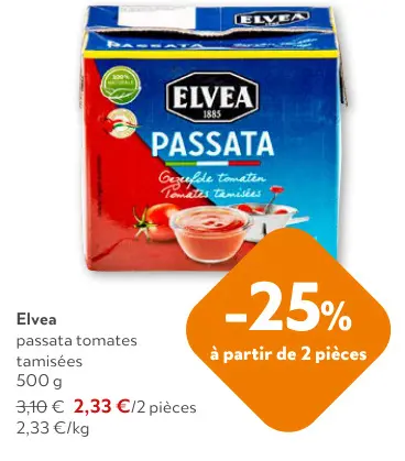 Offre: passata tomates tamisées