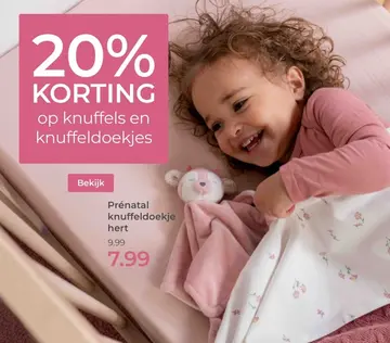 Aanbieding: Prénatal knuffeldoekje hert