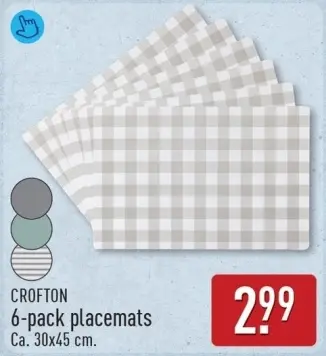 Aanbieding: 6-pack placemats