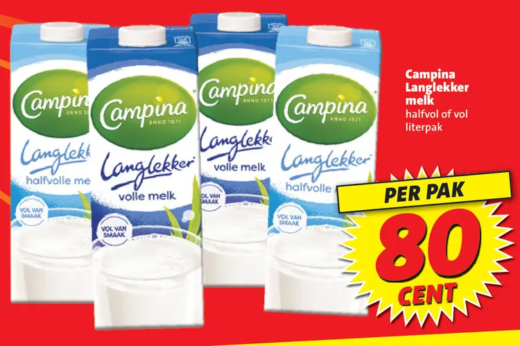 Aanbieding: Langlekker melk