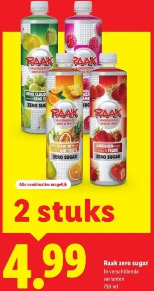 Aanbieding: Raak zero sugar
