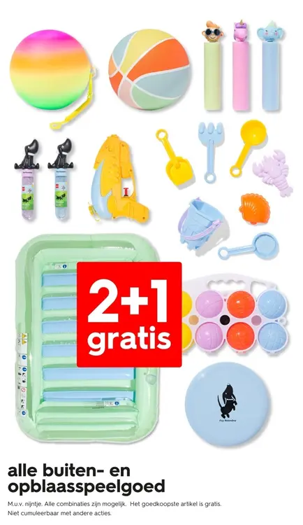 Promotie: Alle buiten- en opblaasspeelgoed