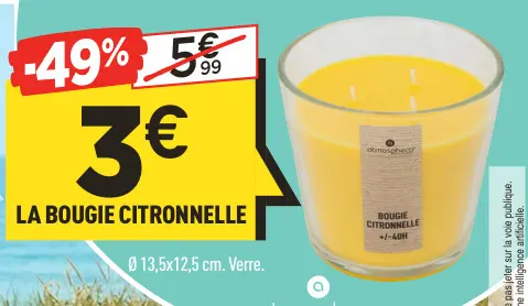 Offre: La bougie citronnelle