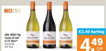 Aanbieding: Alle Wild Pig rood of wit