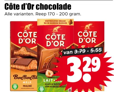 Aanbieding: Côte d'Or chocolade