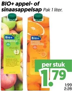 Aanbieding: Appel- of sinaasappelsap