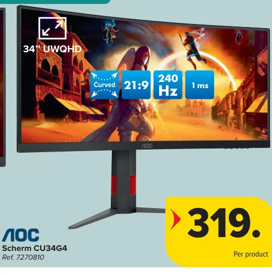 Promotie: Scherm CU34G4