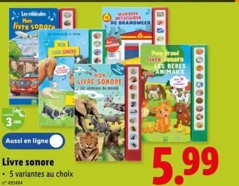 Offre: Livre sonore