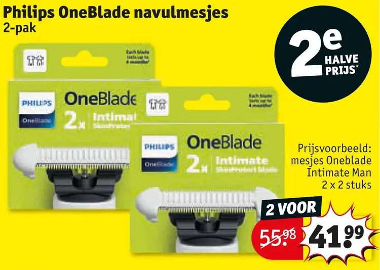 Aanbieding: Philips OneBlade navulmesjes