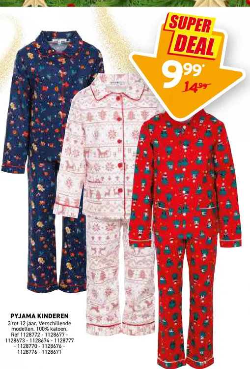 Aanbieding: Pyjama kinderen
