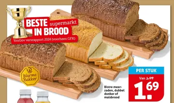 Aanbieding: Bistre meer-zaden, dubbel donker of maisbrood