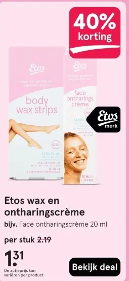 Aanbieding: Wax en ontharingscrème
