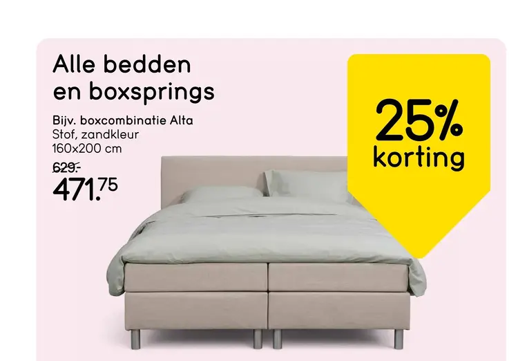 Aanbieding: Alle bedden en boxsprings