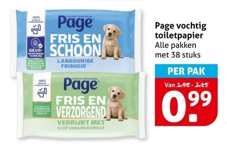 Aanbieding: Vochtig toiletpapier