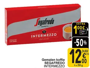 Aanbieding: Gemalen koffie SEGAFREDO INTERMEZZO