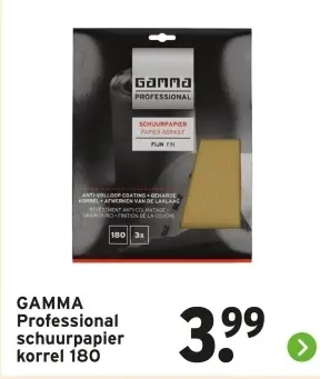 Aanbieding: GAMMA Professional schuurpapier korrel