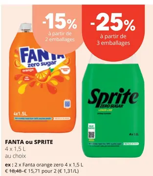 Offre: FANTA ou SPRITE