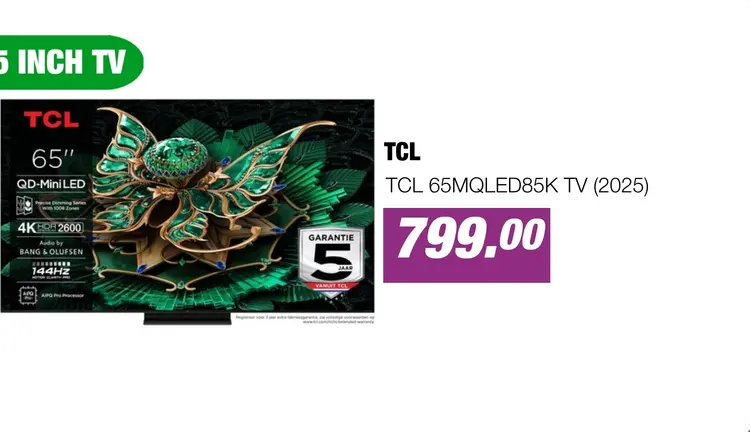 Aanbieding: TCL 65MQLED85K TV (2025)