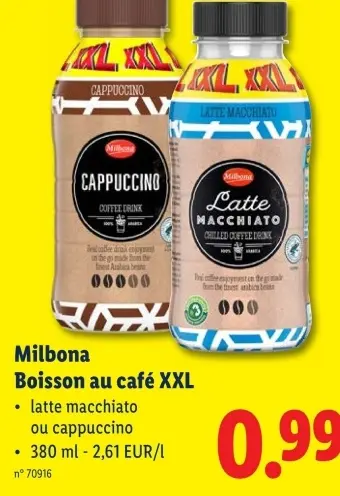 Offre: Boisson au café XXL