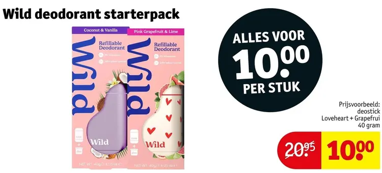 Aanbieding: Wild Deodorant starterpack