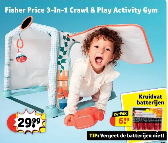 Aanbieding: 3-In-1 Crawl & Play Activity Gym