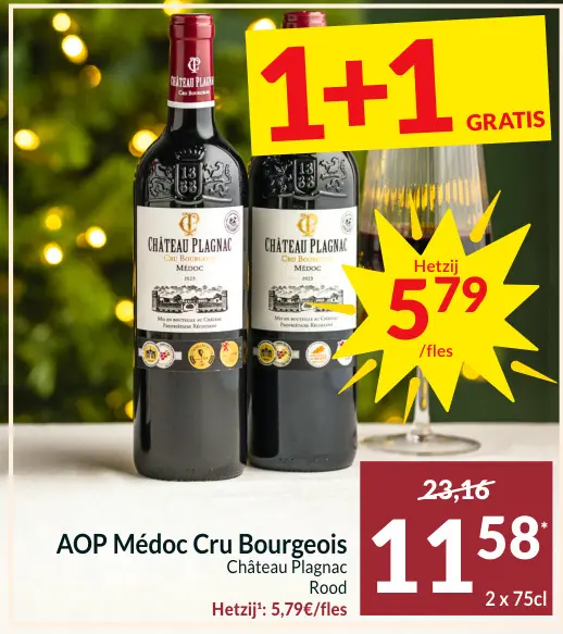 Promotie: AOP Médoc Cru Bourgeois