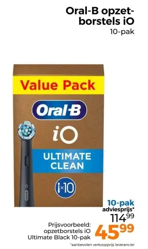 Aanbieding: Opzetborstels iO Ultimate Black