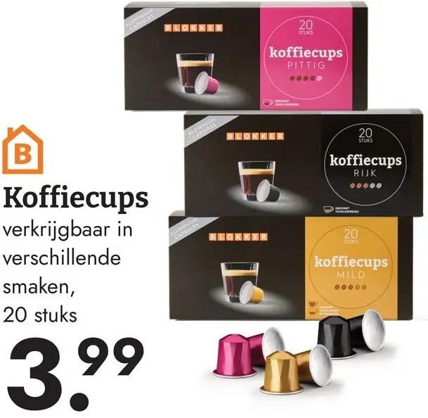 Aanbieding: Blokker Koffiecups