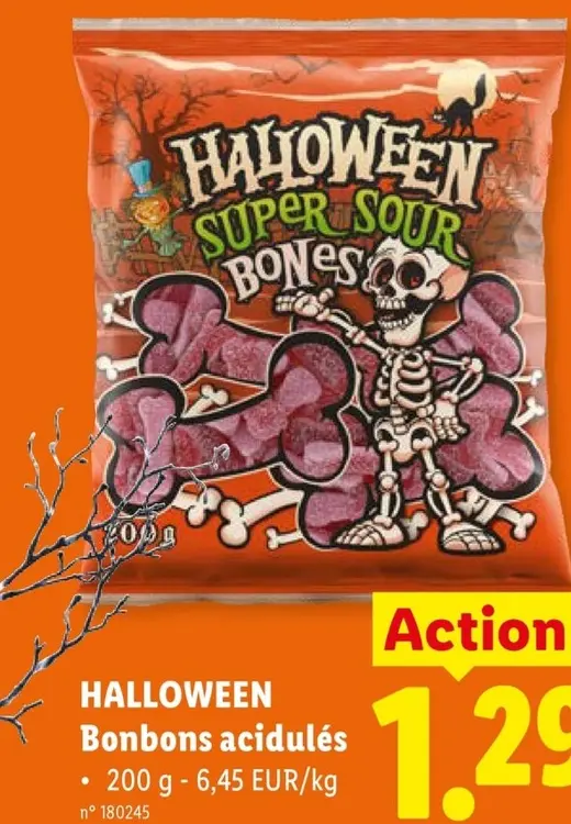 Offre: Halloween Bonbons acidulés