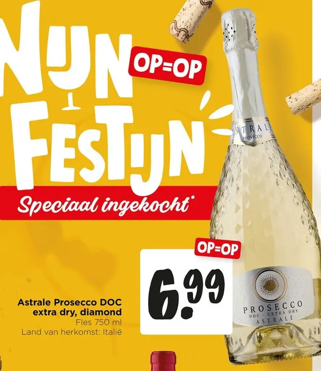 Aanbieding: Astrale Prosecco DOC extra dry, diamond