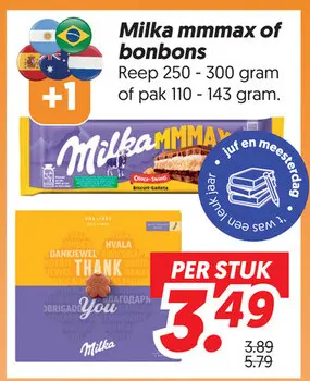 Aanbieding: Milka mmmax of bonbons