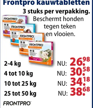 Aanbieding: Frontpro kauwtabletten